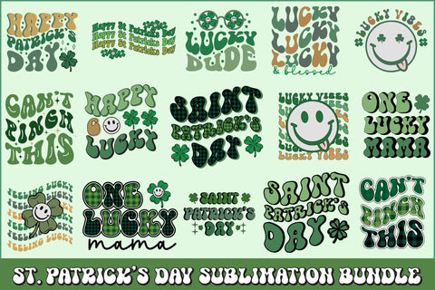 St. Patrick's Day Sublimation Bundle Sublimation Rupkotha 