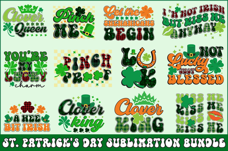 St. Patrick's Day Sublimation Bundle Sublimation Rupkotha 