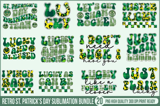 St. Patrick's Day Sublimation Bundle Sublimation SVGista 