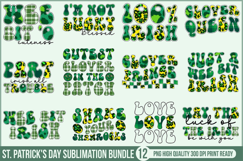 St. Patrick's Day Sublimation Bundle Sublimation SVGista 