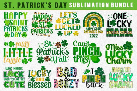 St. Patrick's Day Sublimation Bundle SVG Shetara Begum 