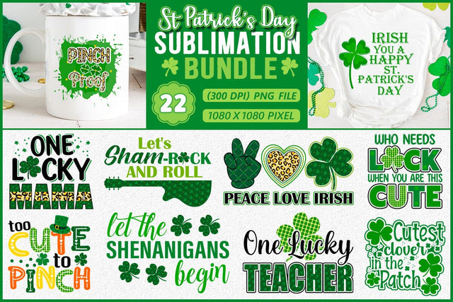 St. Patrick's Day Sublimation Bundle SVG Shetara Begum 