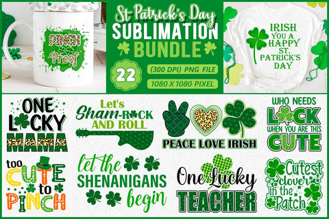 St. Patrick's Day Sublimation Bundle SVG Shetara Begum 
