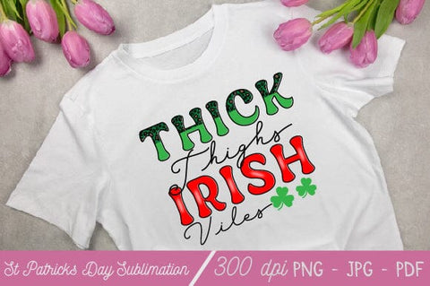 St. Patrick's Day Sublimation Bundles Lucky Shirt,St. Patricks Day Shirt,Shamrock Lucky Lips,Four Leaf Clover,Shamrock Shirts, SVG SH_Tee store 