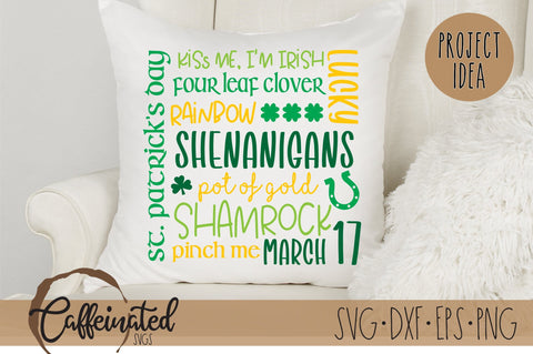 St. Patrick's Day Subway Art SVG Caffeinated SVGs 