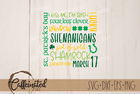 St. Patrick's Day Subway Art SVG Caffeinated SVGs 