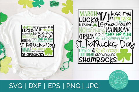 St. Patrick's Day Subway Art SVG SVG Pickled Thistle Creative 