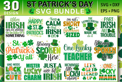 St Patrick's Day SVG Bundle 30 Designs SVG Shetara Begum 
