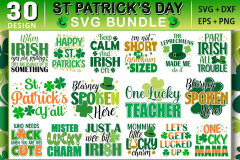 St Patrick's Day SVG Bundle 30 Designs SVG Shetara Begum 