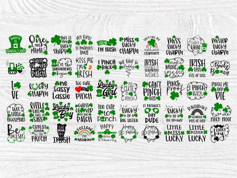 St Patrick's Day SVG Bundle | 50 Shirt Designs | Cricut and Silhouette Files | Irish Svg | Lucky Svg | St Patricks Day Svg | Shamrock Svg SVG TonisArtStudio 