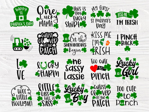 St Patrick's Day SVG Bundle | 50 Shirt Designs | Cricut and Silhouette Files | Irish Svg | Lucky Svg | St Patricks Day Svg | Shamrock Svg SVG TonisArtStudio 