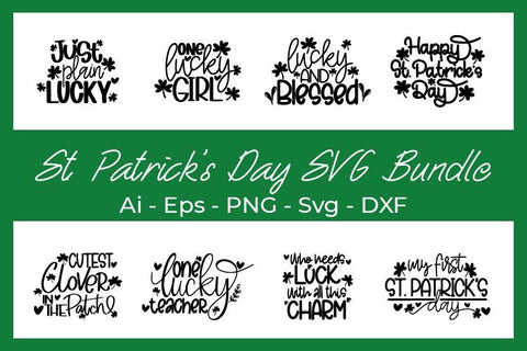 St Patrick's Day SVG Bundle, 8 St Patrick's SVG Cut Files SVG Masyafi Studio 
