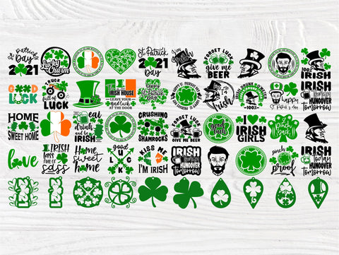 St Patricks Day SVG Bundle, Clover, Shamrock Cut Files, Lucky Charm, Svg Bundle, Shirt Designs, Cricut, Silhouette, St. Patrick's Day Png SVG TonisArtStudio 