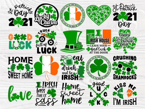 St Patricks Day SVG Bundle, Clover Svg, Irish Svg SVG TonisArtStudio 
