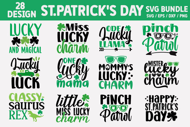 St. Patrick's Day SVG Bundle Cut File SVG akazaddesign 
