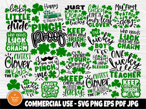 St Patricks Day SVG Bundle, Funny Svg Quotes SVG TonisArtStudio 