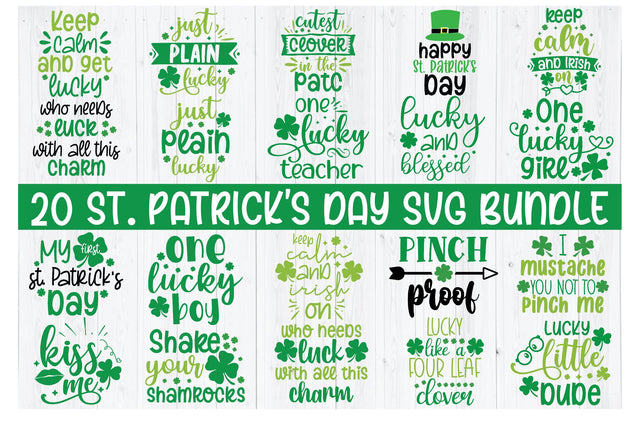 St Patrick's Day SVG Bundle | Irish Svg | Quotes & Sayings SVG md faruk hossain 