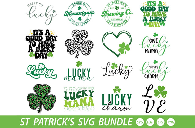 St Patrick's Day Svg Bundle, Lucky Shirt Svg, Clover Svg, Irish Svg, Shamrock Svg SVG MD mominul islam 