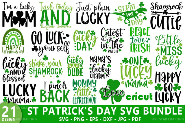 St. Patrick's Day SVG Bundle, Lucky SVG SVG FiveStarCrafting 