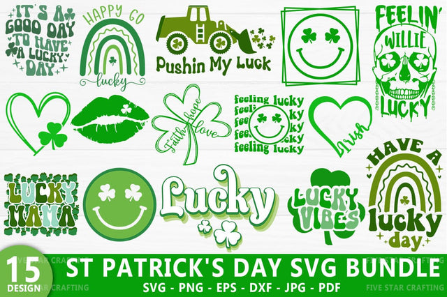 St Patrick's Day SVG Bundle, Lucky SVG SVG FiveStarCrafting 