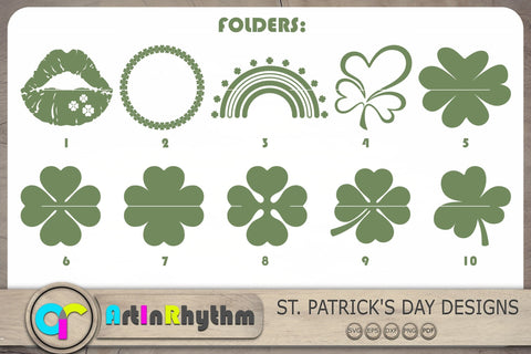 St. Patrick's Day SVG Bundle, Saint Patrick's Day Svg, Shamrock Svg, Clover Svg SVG Artinrhythm shop 
