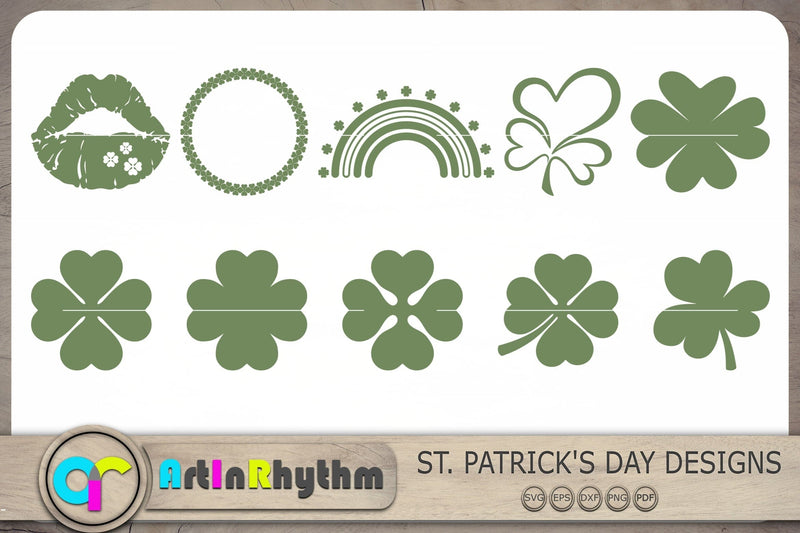 St. Patrick's Day SVG Bundle, Saint Patrick's Day Svg, Shamrock Svg, Clover Svg SVG Artinrhythm shop 