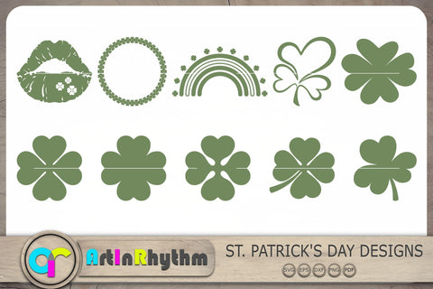 St. Patrick's Day SVG Bundle, Saint Patrick's Day Svg, Shamrock Svg, Clover Svg SVG Artinrhythm shop 