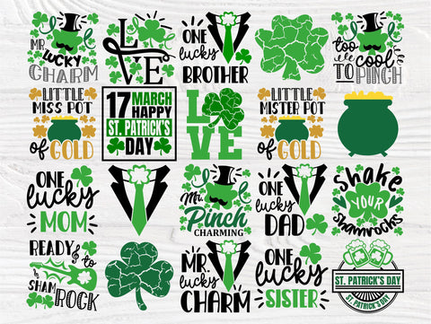 St Patrick's Day SVG Bundle, Shamrock Svg SVG TonisArtStudio 