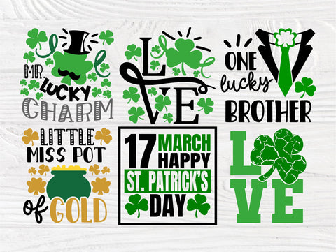St Patrick's Day SVG Bundle, Shamrock Svg SVG TonisArtStudio 