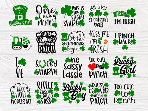 St Patrick's Day SVG Bundle | St Patrick's Cut Files for Cricut and Silhouette | Patrick's Shirt Designs | Funny Sayings for Boys and Girls SVG TonisArtStudio 