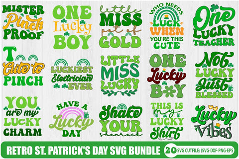 St. Patrick's Day SVG Bundle, St Patrick's Day Quotes, Gnome SVG, Rainbow svg, Lucky SVG, St Patricks Day Rainbow, Shamrock,Cut File Cricut SVG Blessedprint 