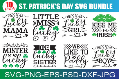 St. Patrick's Day SVG Bundle, St Patrick's Day Quotes, Gnome SVG, Rainbow svg, Lucky SVG, St Patricks Day Rainbow, Shamrock,Cut File Cricut SVG buydesign 