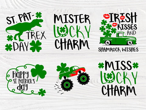 St Patrick's Day SVG Bundle | St Patrick's Day Sayings | Mister and Miss Lucky Charm Svg | St Patrick's shirt Designs | Cricut Cut Files SVG TonisArtStudio 