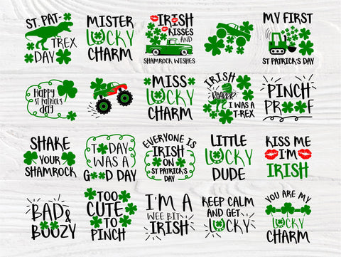 St Patrick's Day SVG Bundle | St Patrick's Day Sayings | Mister and Miss Lucky Charm Svg | St Patrick's shirt Designs | Cricut Cut Files SVG TonisArtStudio 