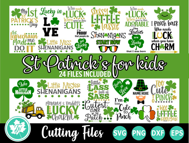 St Patricks Day SVG Bundle | St Patricks SVG for Kids SVG TrueNorthImagesCA 