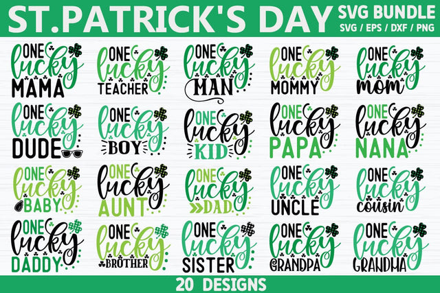 St. Patrick's day SVG Bundle SVG akazaddesign 