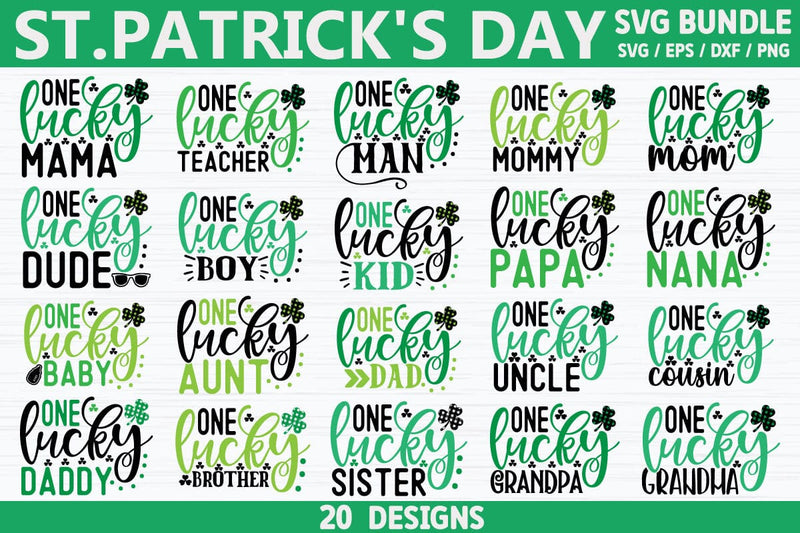 St. Patrick's day SVG Bundle SVG akazaddesign 