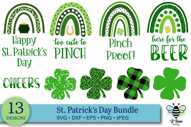 St. Patrick's Day SVG Bundle SVG B Renee Design 