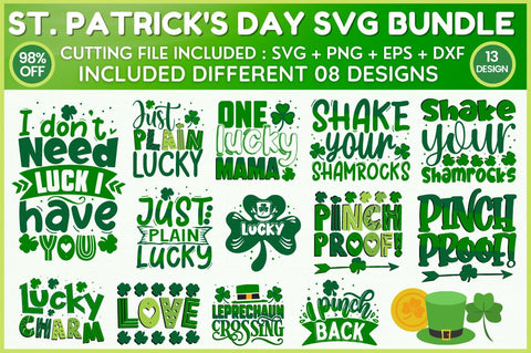 St. Patricks Day SVG Bundle SVG Designangry 