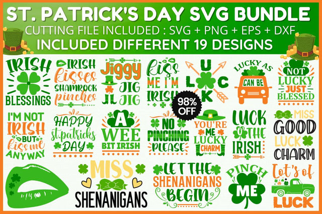 St. Patricks Day SVG Bundle SVG Designangry 