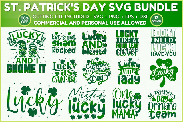 St. Patricks Day SVG Bundle SVG Designangry 