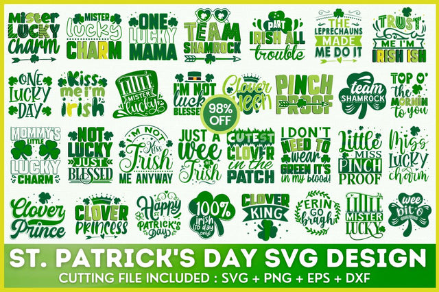 St. Patricks Day SVG Bundle SVG Designangry 
