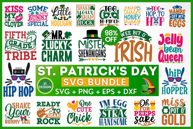 St. Patricks Day SVG Bundle SVG Designangry 