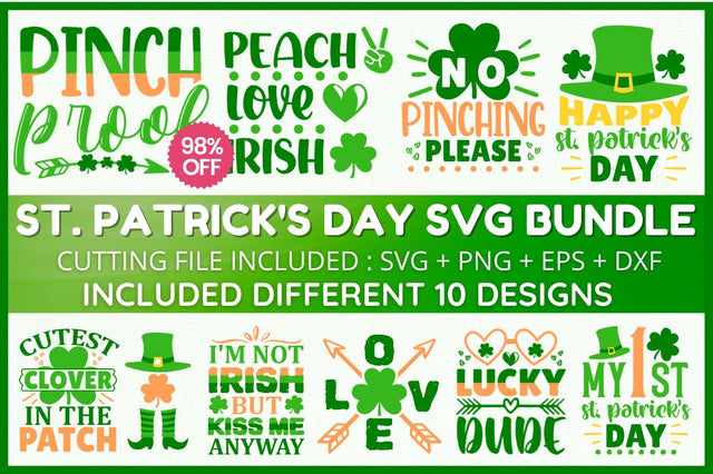 St. Patricks Day SVG Bundle SVG Designangry 