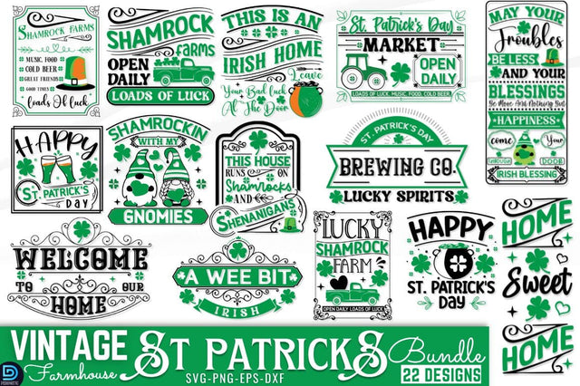 St Patrick's Day SVG Bundle SVG DESIGNISTIC 