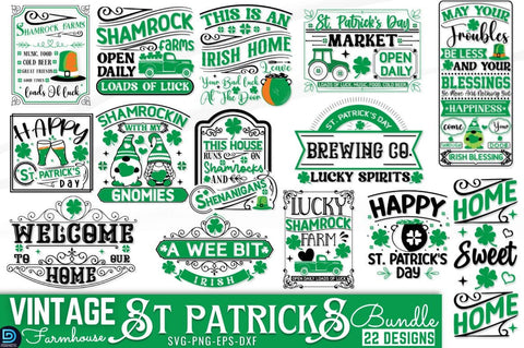 St Patrick's Day SVG Bundle SVG DESIGNISTIC 