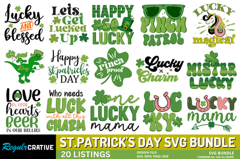 St. Patrick's Day Svg Bundle SVG Regulrcrative 