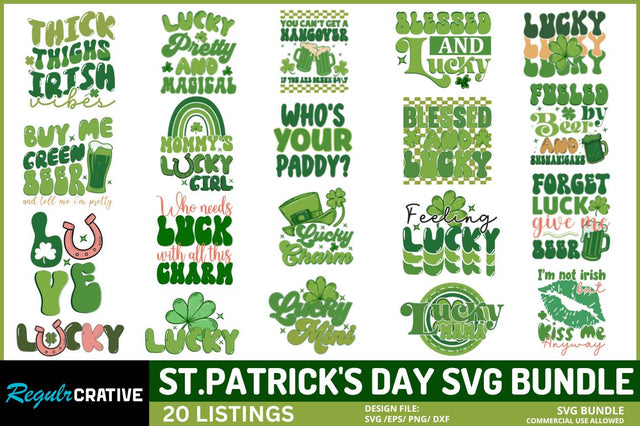 St. Patrick's Day Svg Bundle SVG Regulrcrative 