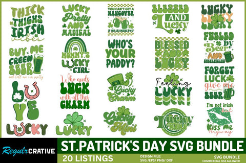 St. Patrick's Day Svg Bundle SVG Regulrcrative 