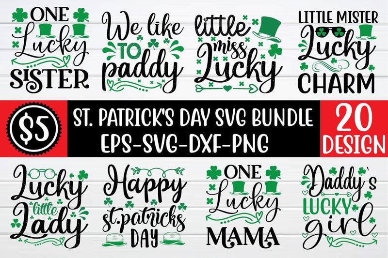 st. Patrick's day svg bundle vol 1 SVG buydesign 